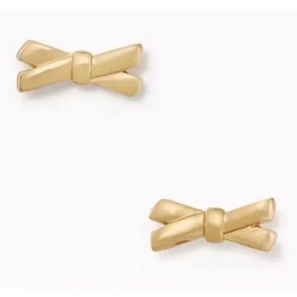 Kate Spade petite bow gold stud earrings